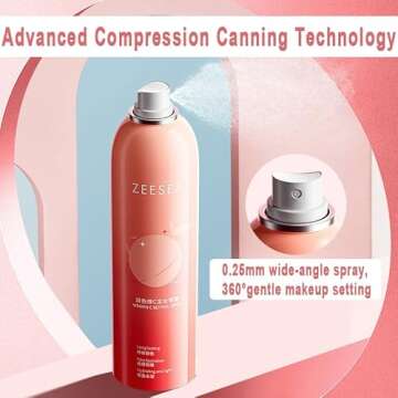 zeesea Vitamin C Hydrating Makeup Setting Spray for Face,Waterproof Make up Setting Fixer Mist type Spray,Long-lasting for 16 hours,Oil Control, 3.52 Fl oz, 100 ml
