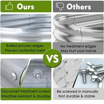 FORTUNO Galvanized Raised Garden Bed for Any Gardening Needs