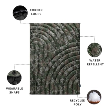 Hotkoko Lightweight Puffy Blanket for Camping & Travel