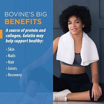 Thompson Hydrolyzed Gelatin 2000mg | Bovine-Sourced Protein & Collagen for Healthy Cells & Nails Support | Enhanced Absorption | 60 Tablets