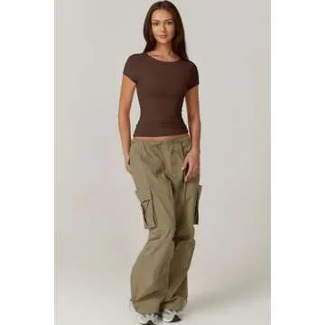 Stylish QINSEN Summer Crop Tops for Women - Comfortable Fit