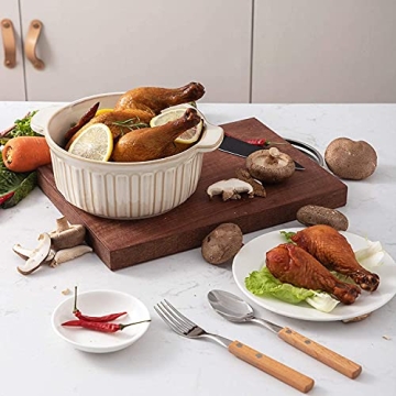 FE Casserole Dish Ceramic Rome Pillar Bakeware 1.7 Quart