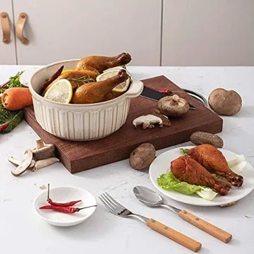 FE Casserole Dish Ceramic Rome Pillar Bakeware 1.7 Quart