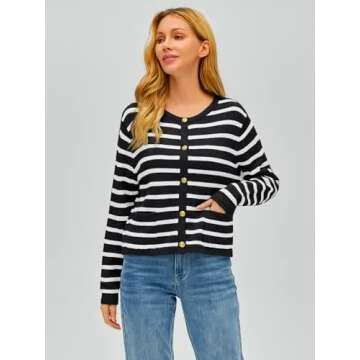 Buy EFAN Women's Cropped Cardigan Sweater for Fashionable Comfort