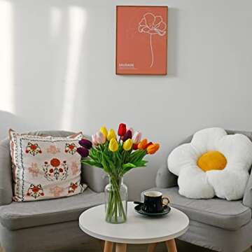 Mandy's 20pcs Multicolor Artificial Tulip Silk Flowers