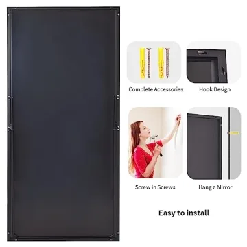 Koonmi 34x76 Oversized Full Length Mirror with Stand