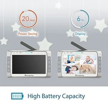 Moonybaby Low EMF 5" HD Baby Monitor with 2 Cameras