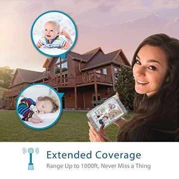 Moonybaby Low EMF 5" HD Baby Monitor with 2 Cameras