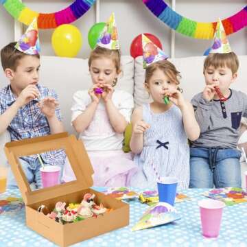 Moretoes 20 Sets Cupcake Boxes, Hold 12 Count Cupcake Containers, 13 x 10 x 3.5 Inches Brown Kraft Bakery Carrier Boxes Holders with Windows and Inserts to Hold Cupcakes, Muffins and Pastries