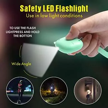Safe Sound Personal Alarm Pack - Loud Siren & LED Light
