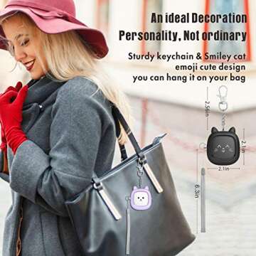 Safe Sound Personal Alarm,3 Pack130 dB Loud Siren Song Emergency Self-Defense Security Alarm Keychain with LED Light, Personal Sound Safety Siren for Women, Men, Children, Elderly (Black/Purple/Green)