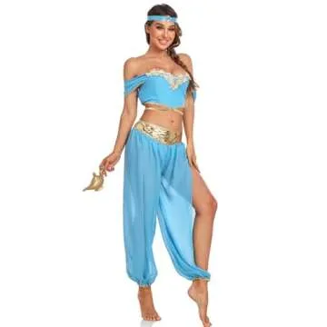 Meistuik Arabian Princess Costume Set for Women
