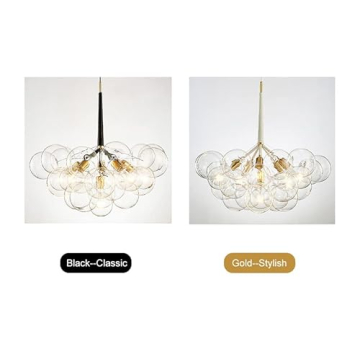 Clear Glass Globe Chandelier for Modern Homes