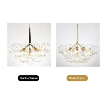 Clear Glass Globe Chandelier for Modern Homes