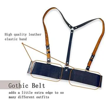 Stylish Xinxinyu Women's Faux Leather Body Harness for Parties