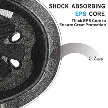 KAMUGO Kids Adjustable Helmet, Suitable for Toddler Kids Ages 2-8 Boys Girls, Multi-Sport Safety Cycling Skating Scooter Helmet (Black, Small)