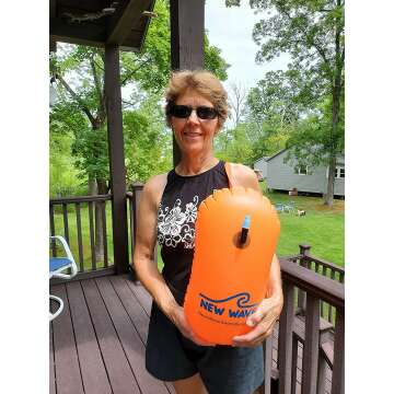 New Wave Swim Bubble Tow Float for Safety in Water