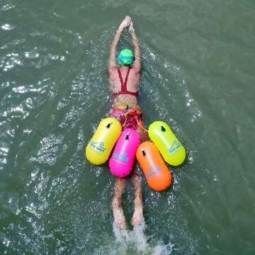 New Wave Swim Bubble Tow Float for Safety in Water