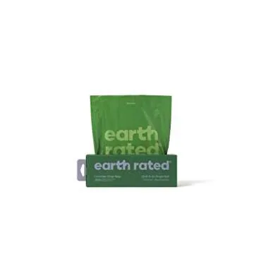 Earth Rated Dog Poop Bags, Thick Grab and Go Single Roll, Ideal for Backyard Pickups, Lavender Scented, 300 Count
