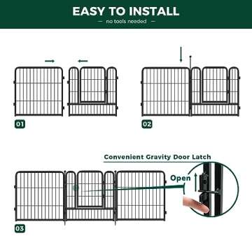 FXW 24-Inch Rollick Dog Playpen for Puppies & Small Dogs