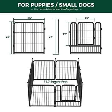 FXW 24-Inch Rollick Dog Playpen for Puppies & Small Dogs