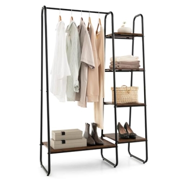 Tangkula Garment Rack with Shelves for Stylish Storage