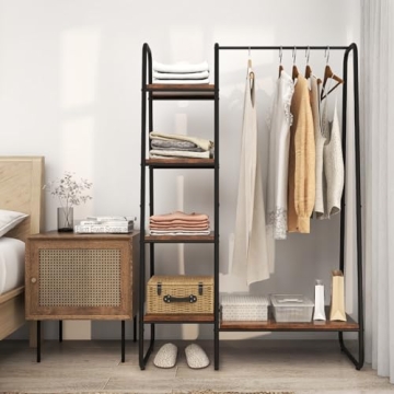 Tangkula Garment Rack with Shelves for Stylish Storage