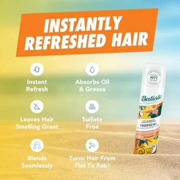 Batiste Tropical Dry Shampoo - Refresh Your Hair Anytime
