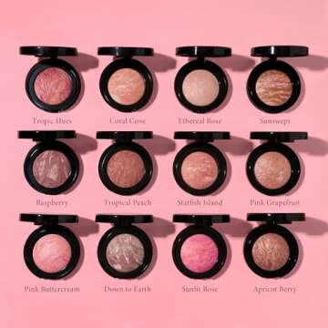 LAURA GELLER NEW YORK Baked Blush-n-Brighten Marbleized Blush for Cheeks - Tropic Hues - Satin Finish - Buildable Color