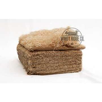 Windy Ridge Co. Natural Chicken Nesting Pads - 10 Pack - Aspen Excelsior Bedding Hen Nest Box Liners - USA Made - 13" x 13"