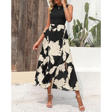 BTFBM Women Casual Sleeveless Summer Dress 2025