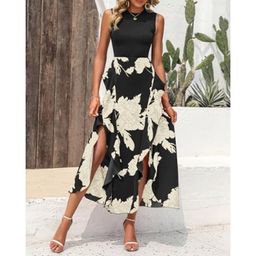 BTFBM Women Casual Sleeveless Summer Dress 2025