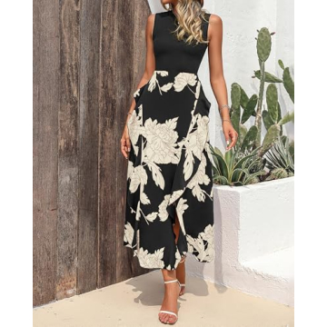 BTFBM Women Casual Sleeveless Summer Dress 2025