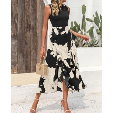 BTFBM Women Casual Sleeveless Summer Dress 2025