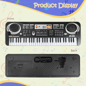 61 Key Kids Piano Keyboard with Teaching Mode and Songs