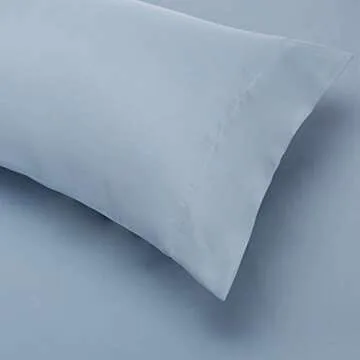 Amazon Basics Twin XL Comforter Set with Sheets, 5-Piece Gray Leaf Bedding, Lightweight Microfiber Bed-in-a-Bag