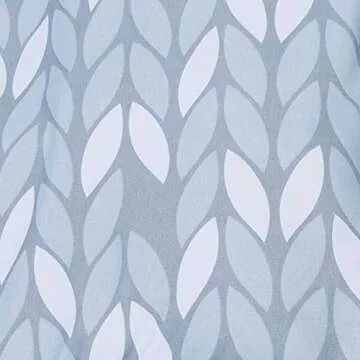 Amazon Basics Twin XL Comforter Set with Sheets, 5-Piece Gray Leaf Bedding, Lightweight Microfiber Bed-in-a-Bag