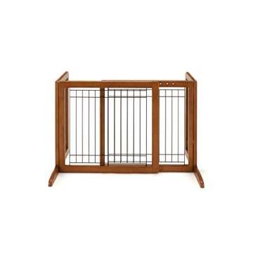 Richell 94135 Freestanding Pet Gate with Autumn Matte Finish, Small