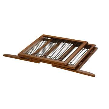 Richell 94135 Freestanding Pet Gate with Autumn Matte Finish, Small