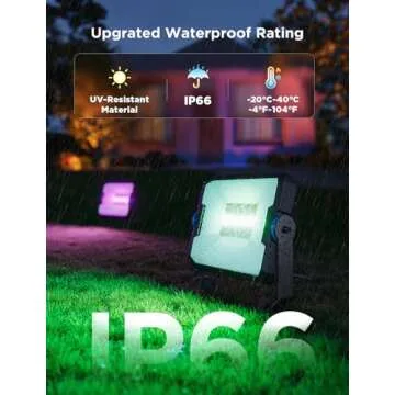 Govee RGBIC Outdoor Flood Lights 16 Million Colors