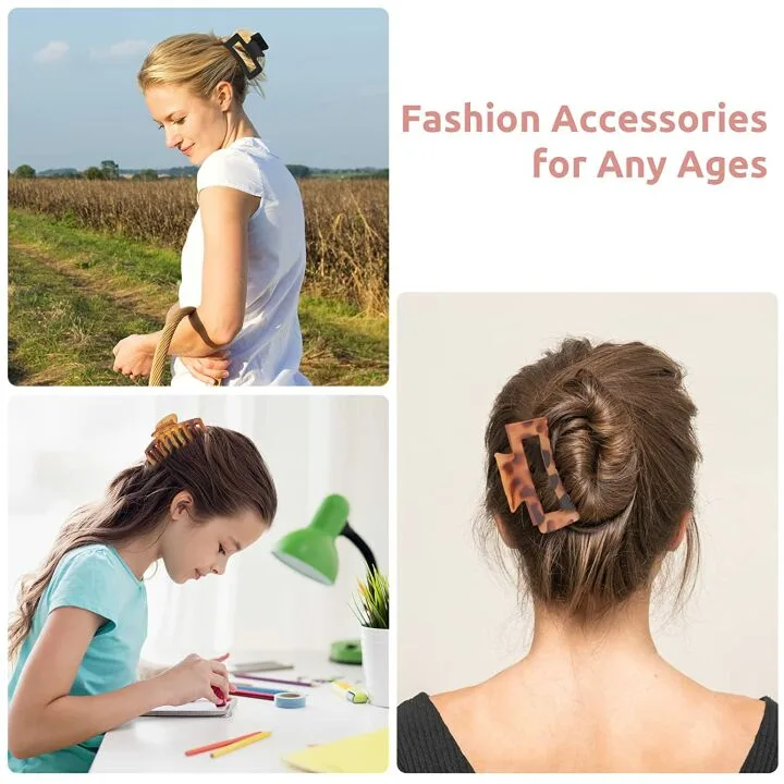 Nonslip Lolalet Hair Clips in 8 Vibrant Colors