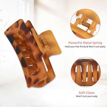 Nonslip Lolalet Hair Clips in 8 Vibrant Colors