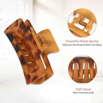 Nonslip Lolalet Hair Clips in 8 Vibrant Colors