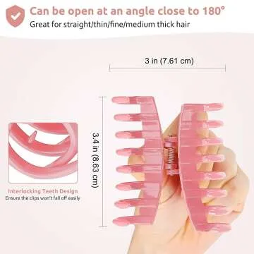 Nonslip Lolalet Hair Clips in 8 Vibrant Colors