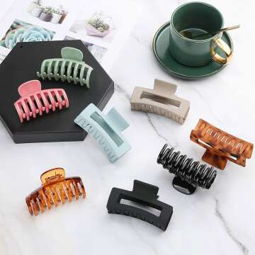 Nonslip Lolalet Hair Clips in 8 Vibrant Colors