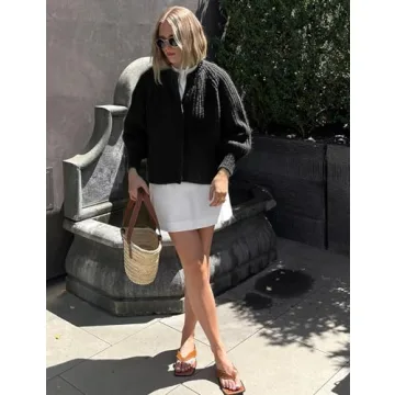 Wyeysyt Women's Soft Knit Cardigan Sweater for Fall