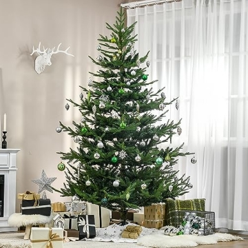 HOMCOM 7.5ft Artificial Christmas Tree for Realism