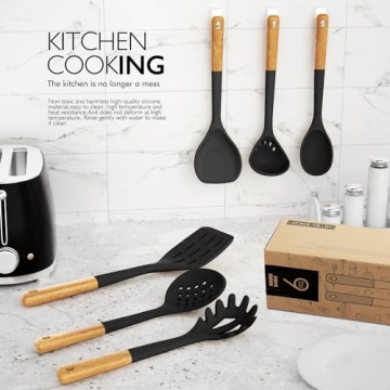 Silicone Cooking Utensils Set - Heat Resistant Gadgets