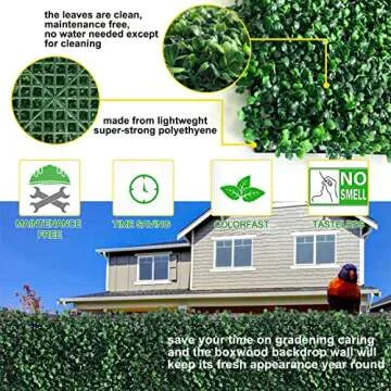 Grass Wall Panels - 12Pcs 20x20" Boxwood Backdrop Decor