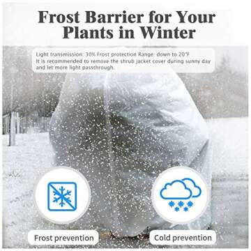 REMIAWY Frost Blanket for Comprehensive Plant Protection